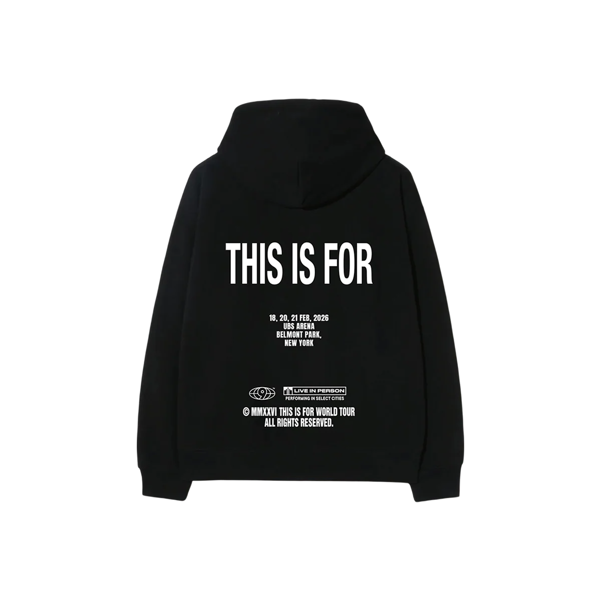 BLACK ZIP HOODIE - BELMONT PARK - Image 3